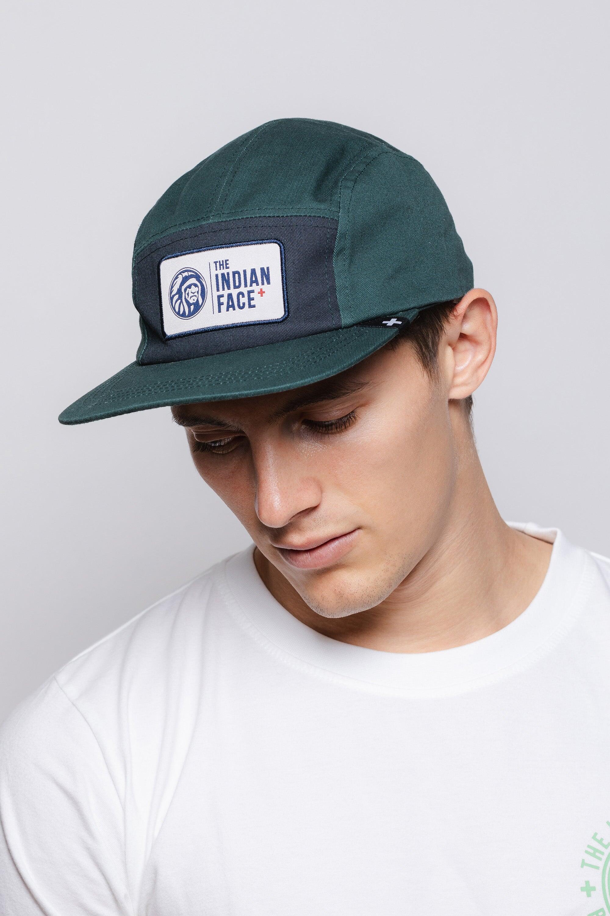Unisex lifestyle gorra algodón visera curva ajustable Bowl Green Navy 5/5