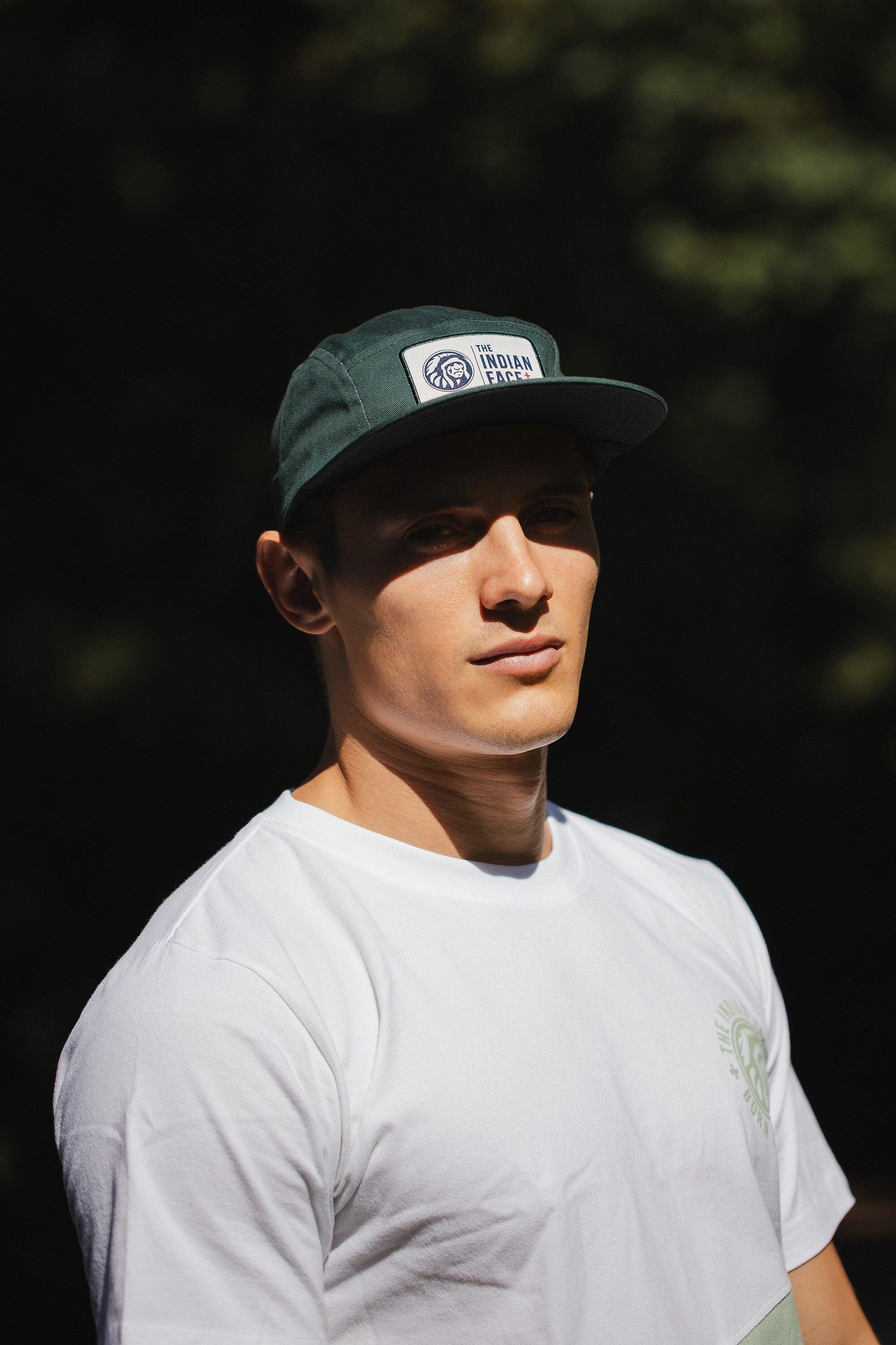 Unisex lifestyle gorra algodón visera curva ajustable Bowl Green Navy 5/5