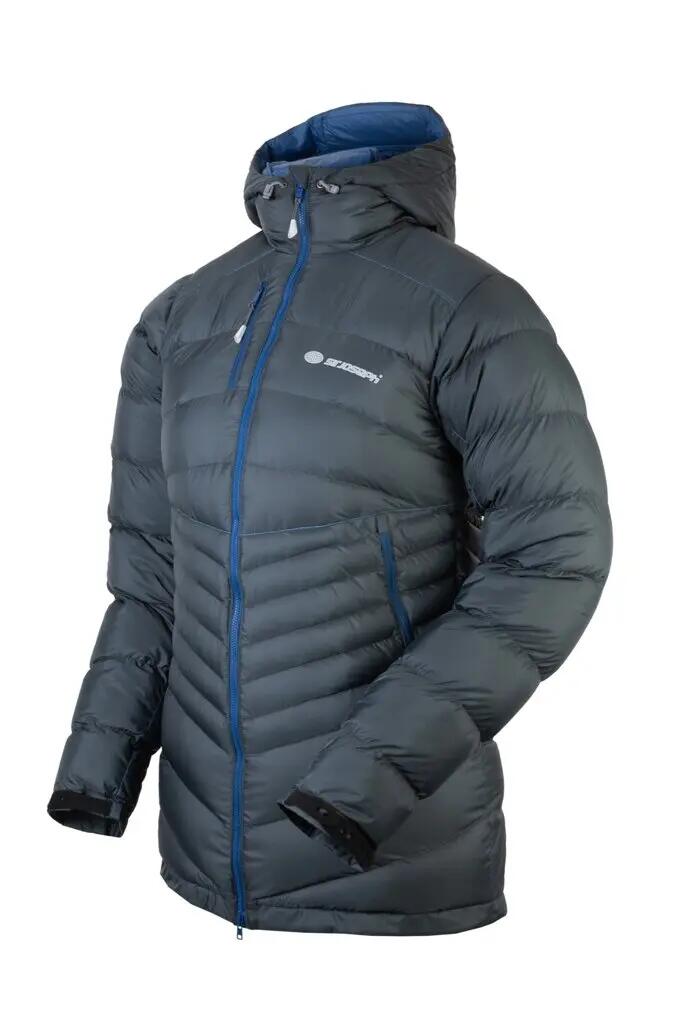 Parka femme Sir Joseph Opal Lady duvet gris foncé long capuche déperlante 1/4
