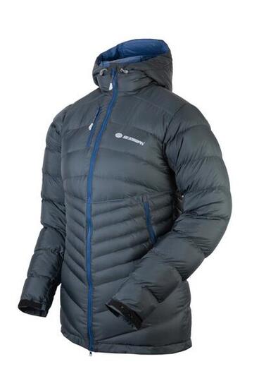 Parka femme Sir Joseph Opal Lady duvet gris foncé long capuche déperlante