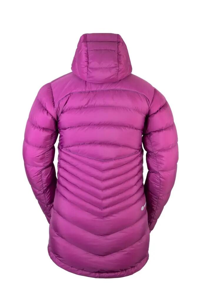 Parka femme Sir Joseph Opal Lady duvet gris foncé long capuche déperlante 4/4