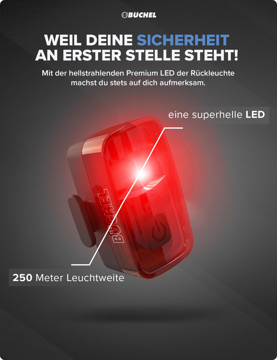 LED Akkuleuchten-Set Ahead 35 und Rearlens 4/7