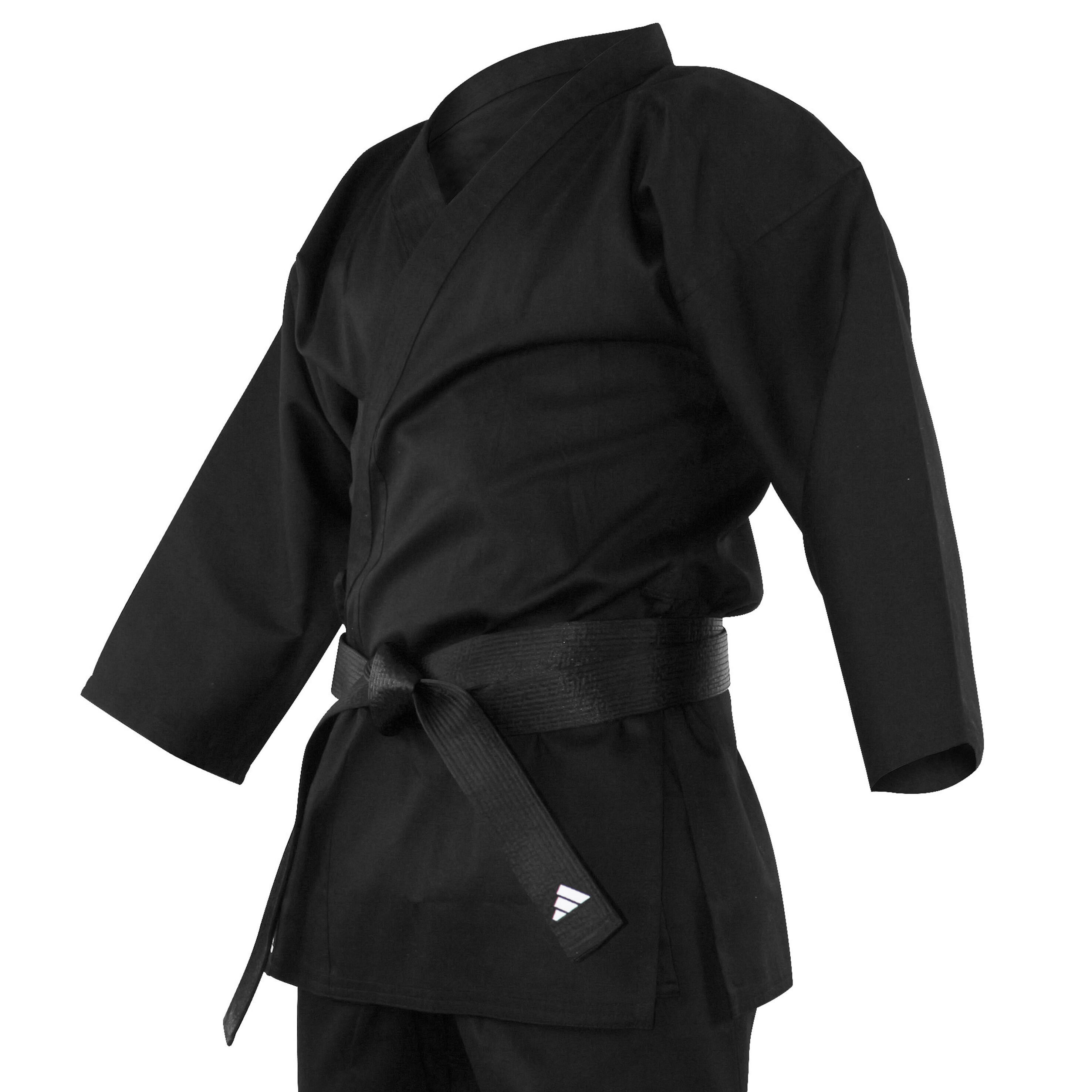 Kimono De Karate Negro Yok - Talla 140 Cm, 100% Algodón, Ligero Y Flexible, Ideal Para Artes Marciales