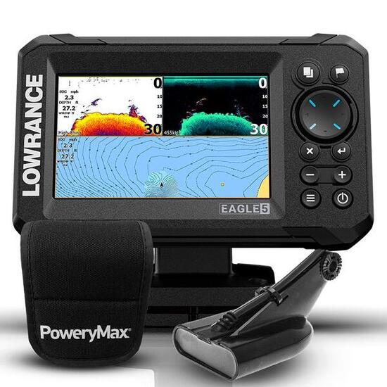 Lowrance Eagle 5 PoweryMax pronto con trasduttore HDI 50/200 DownScan