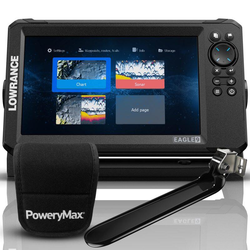 Lowrance Eagle 9 PoweryMax Ready con trasduttore da poppa TripleShot HD 2/4