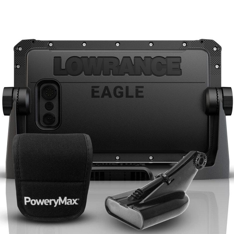 GPS Lowrance Eagle 9" PoweryMax con trasduttore di poppa HDI 50/200 kHz da 600 W 3/4