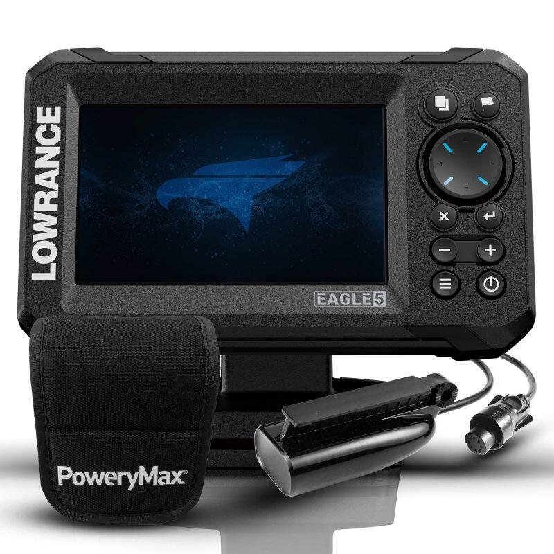 Lowrance Eagle 5 PoweryMax pronto con trasduttore SplitShot 3/5