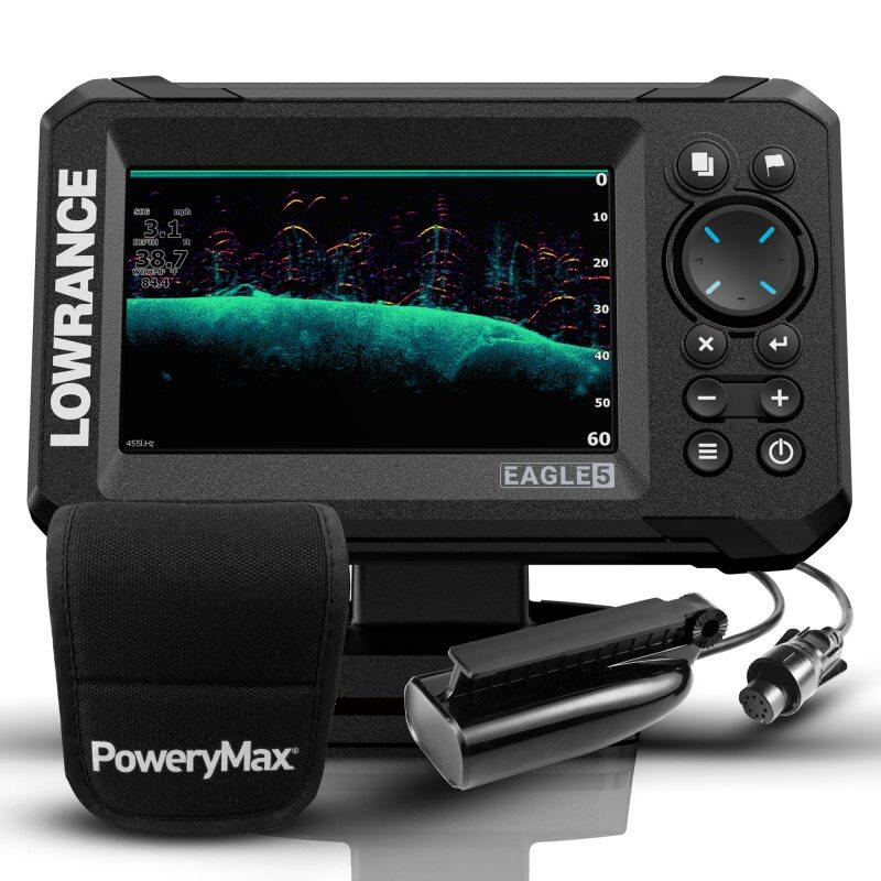 Lowrance Eagle 5 PoweryMax pronto con trasduttore SplitShot 5/5