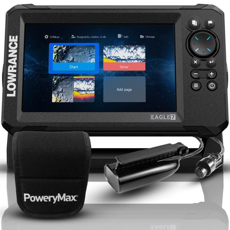 Lowrance Eagle 7 PoweryMax pronto con trasduttore SplitShot 5/5