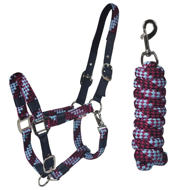 RED HORSE Red Horse Halsterset - Black (Xtra Full)