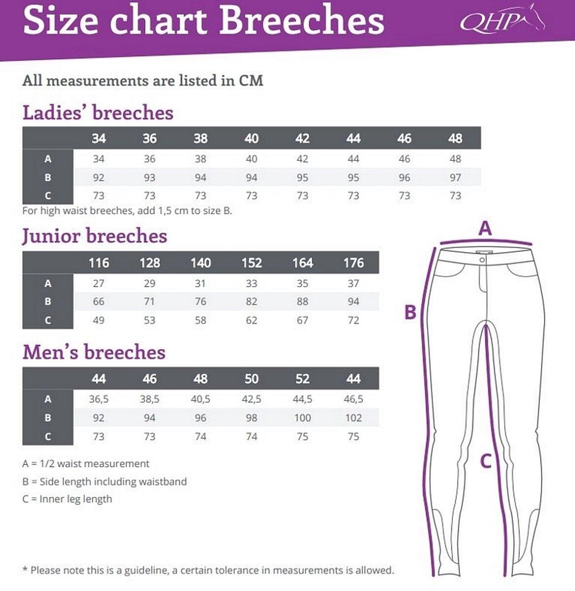 Pantalones de montar para mujer QHP 2/3