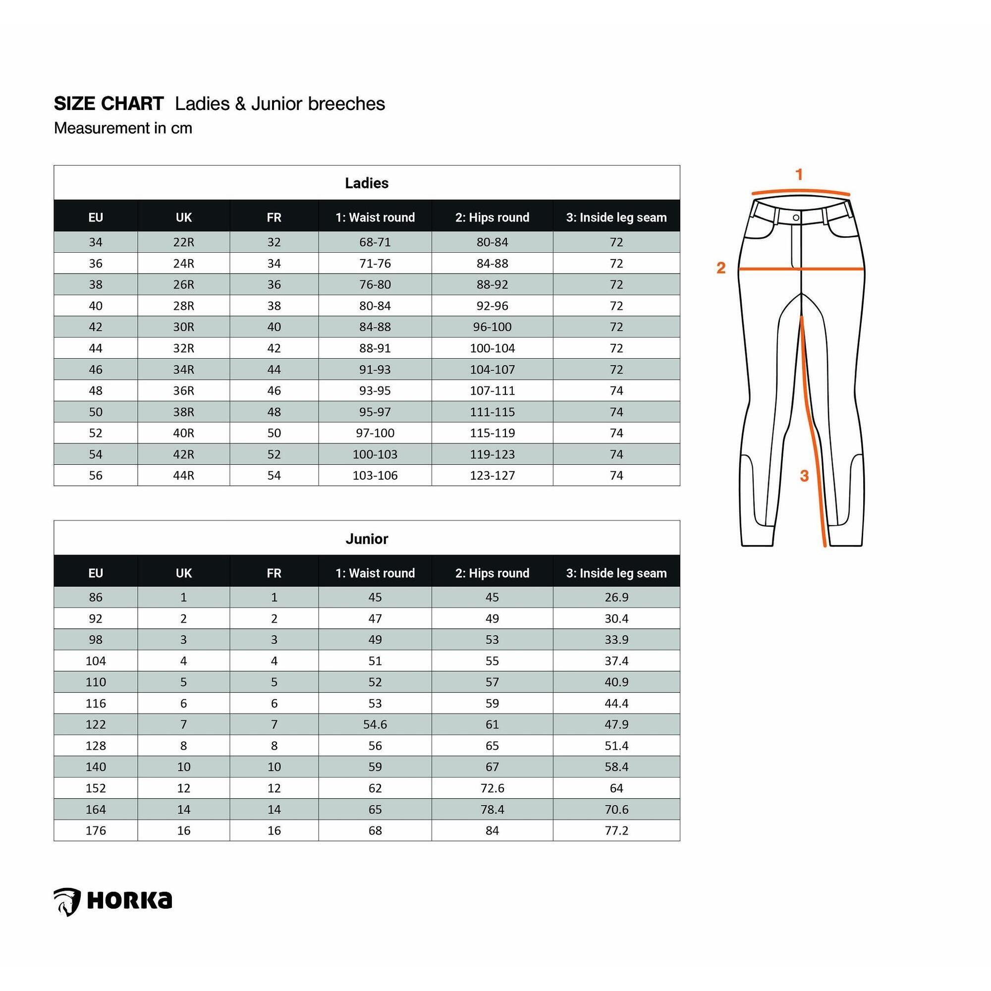 Women's full grip show pants Horka Annika