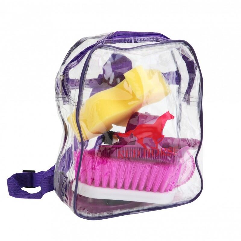 RED HORSE Groomingkit Bagpack  8 delig - Zwart