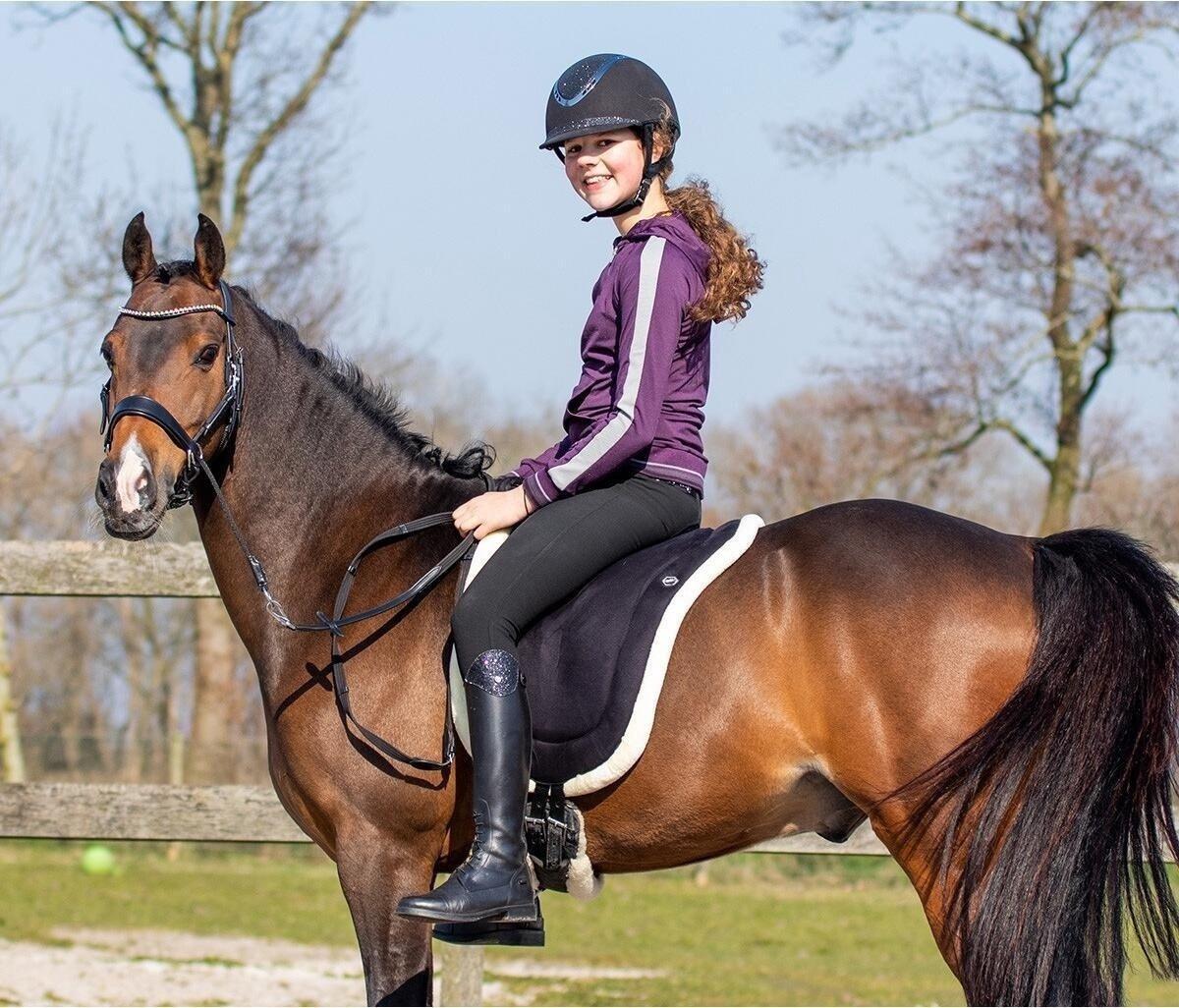 QHP Bareback Pad - Zwart (Pony) (Pony) 3/3
