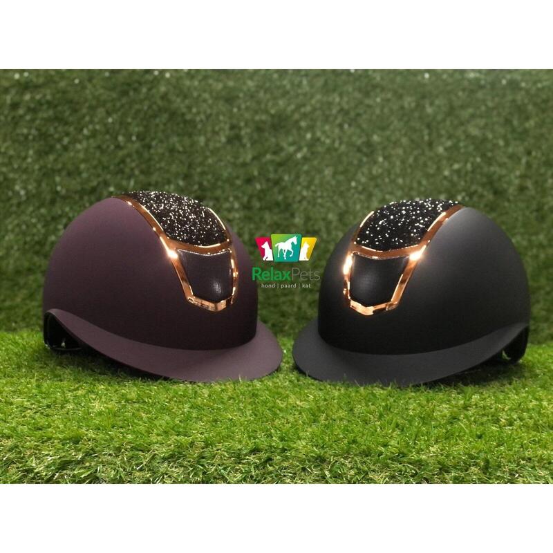 Harry's Horse Paardrijcap Mont Blanc Sparkle - Zwart Rosegold