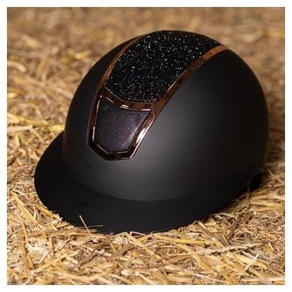 Harry's Horse Paardrijcap Mont Blanc Sparkle - Zwart Rosegold
