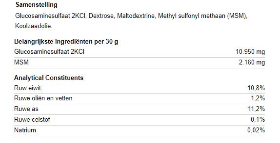 NAF Glucosamine 10 000 Plus avec MSM 2/3