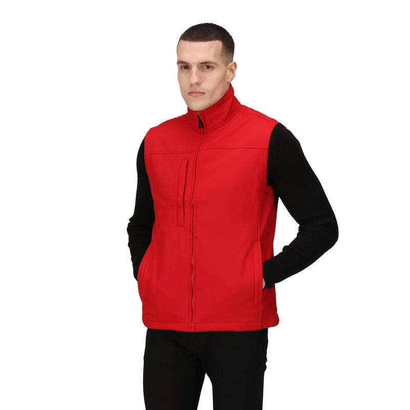 Veste sans manches FLUX Homme (Rouge classique / Gris phoque)