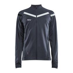 Veste de rugby Force XV VICTOIRE enfant gris-blanc