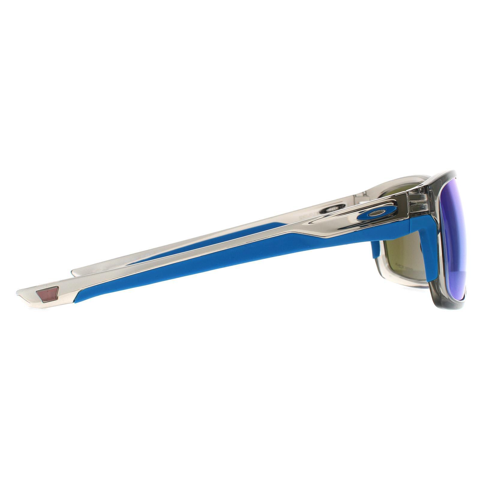 Oakley Rectangle Mens Grey Ink Sapphire Prizm Sunglasses 4/7