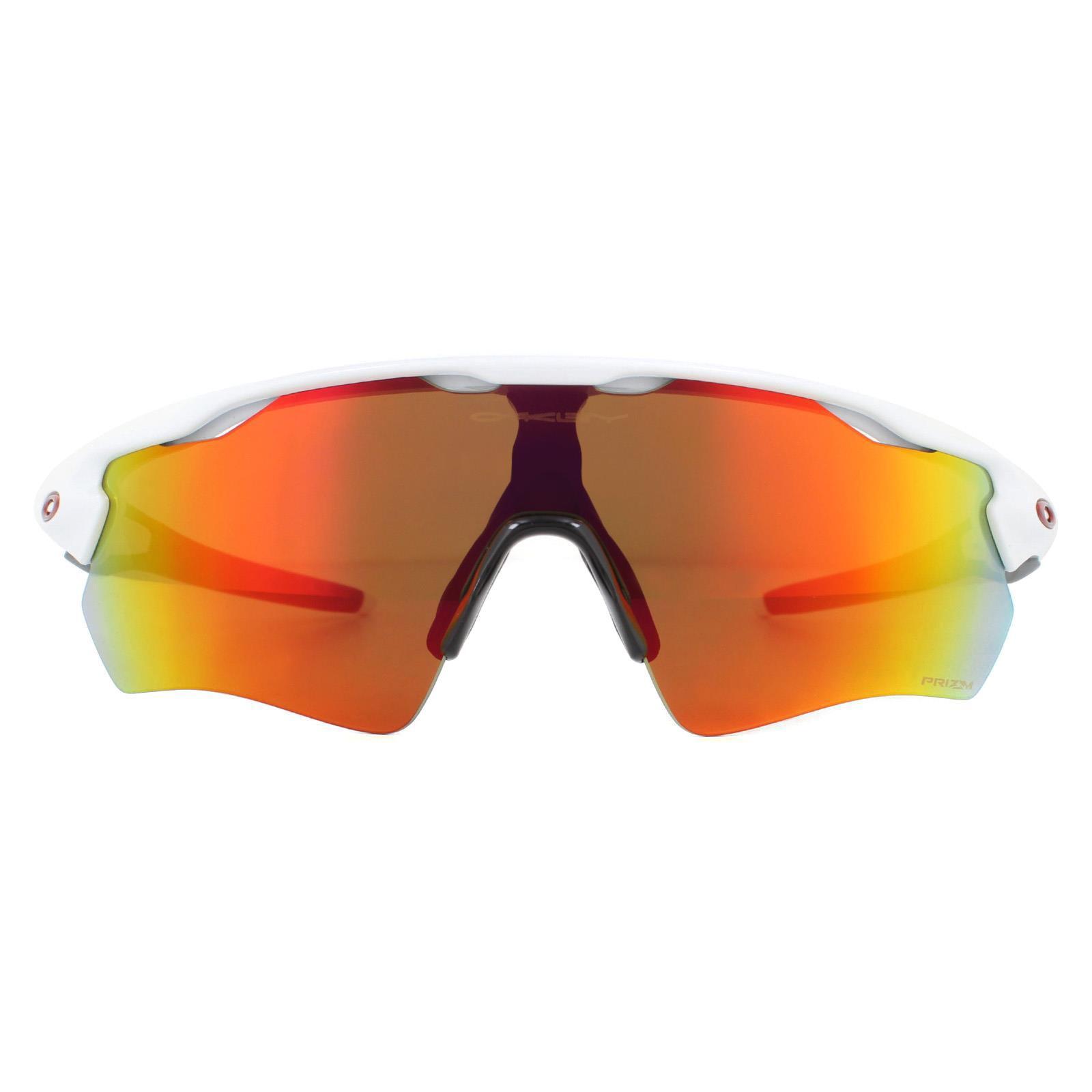 OAKLEY Oakley Sport Mens Polished White Prizm Ruby Sunglasses