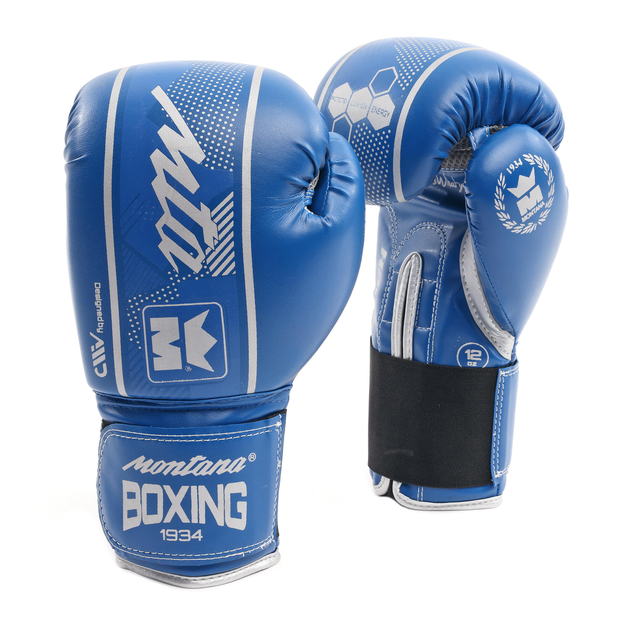 Montana - Gants De Boxe Montana Hawk - Gants De Boxe - Bleu - 6 Oz - Decathlon