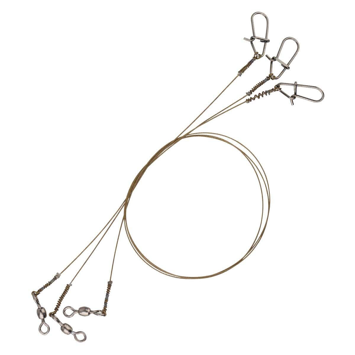 STRUNA SAVAGE GEAR RAW49 UNCOATED TRACE 20 CM, 0.27 MM, 7 KG, 3 BUC / PLIC