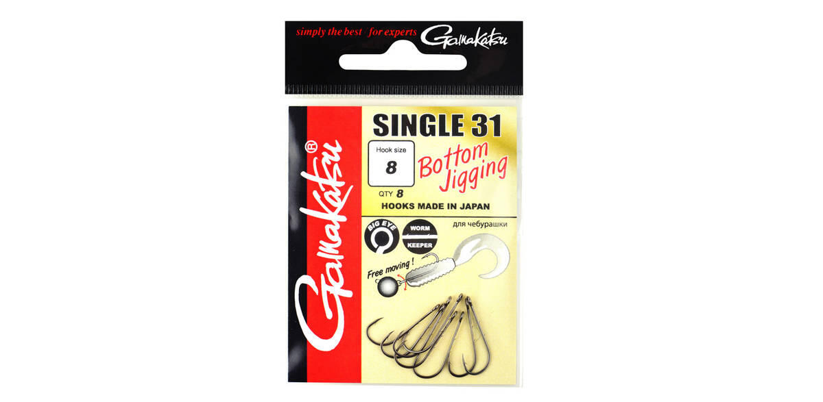 Gamakatsu Hooks Single 31 Gr.4 6Stück - Wurmhaken 2/3