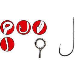 Gamakatsu Hooks Single 31 Gr.6 7Stück - Wurmhaken 3/3