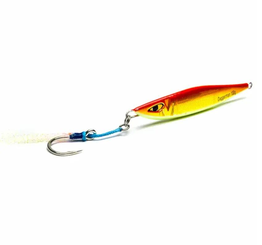 PILKER MUSTAD DAGGERMAN ORANGE GOLD 100G / 20MM 2/2