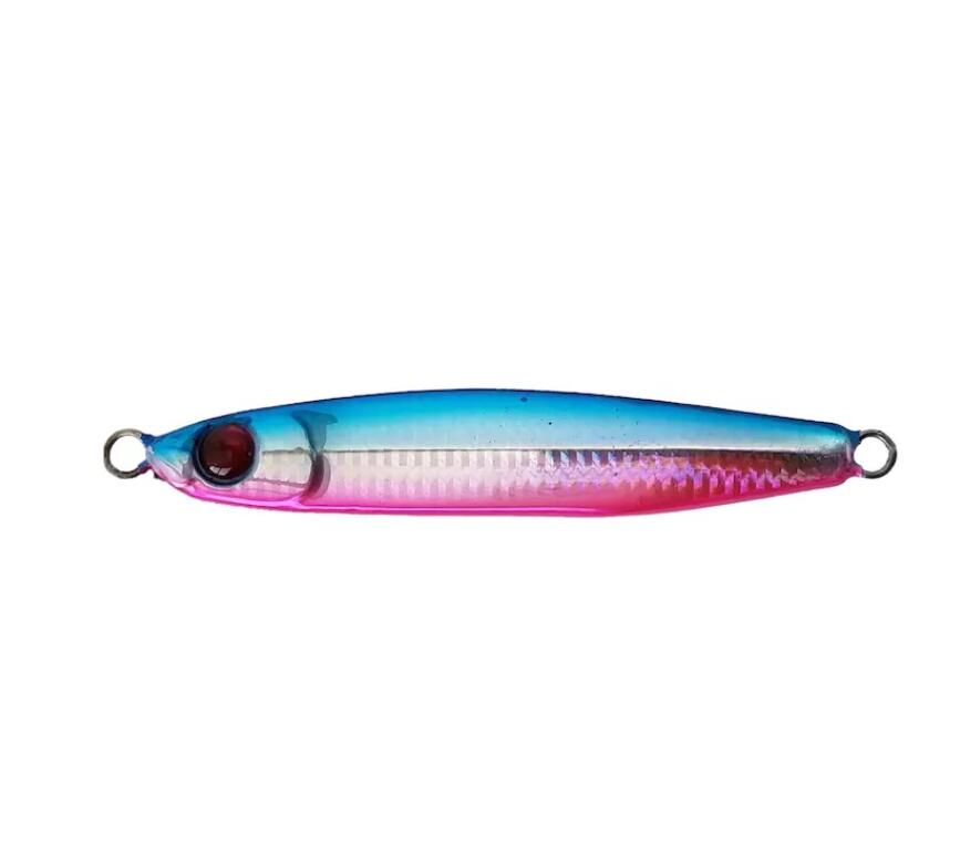 PILKER MUSTAD UV BLUE PINK MEZASHI JIG CASTING 40 GRAME