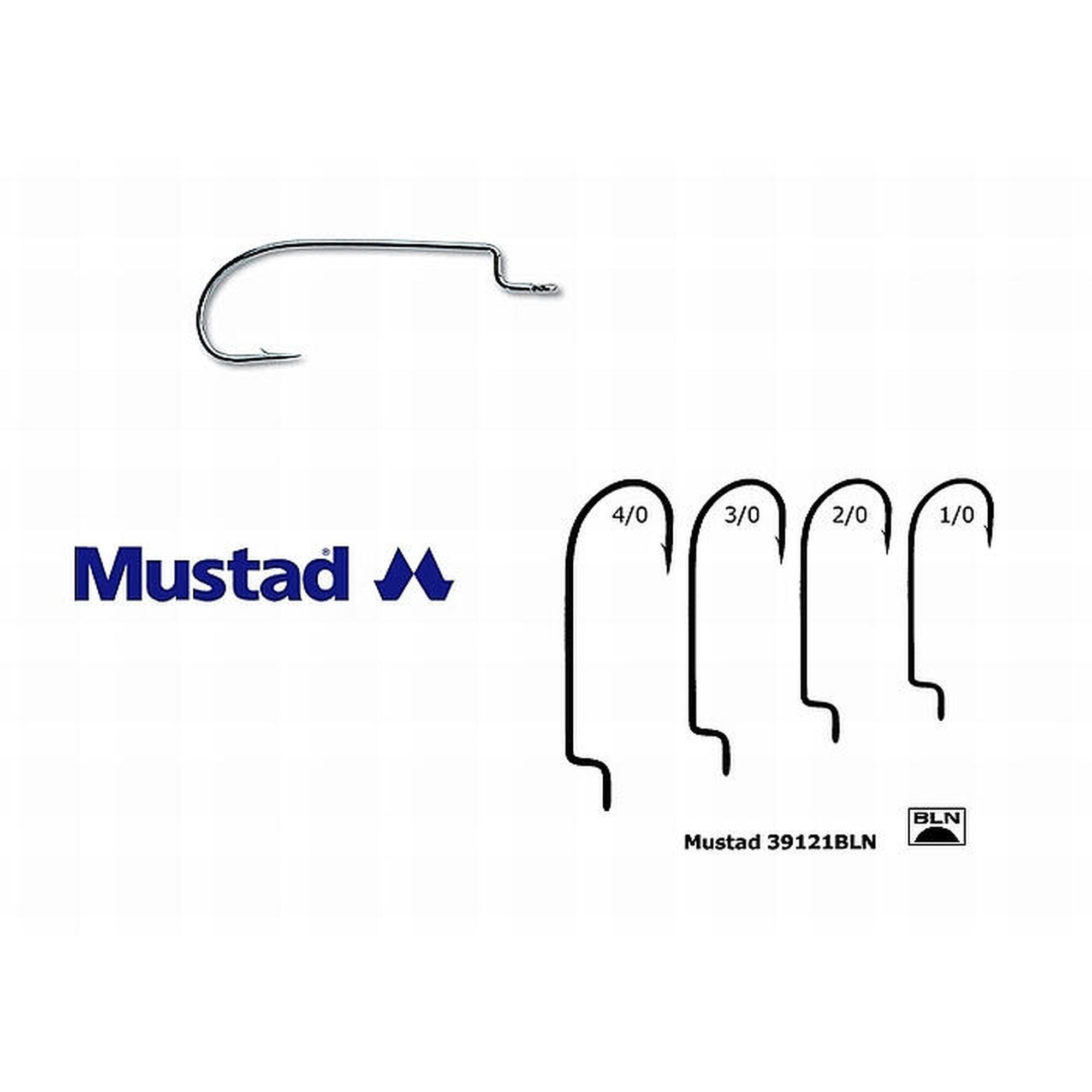 CARLIGE NELESTATE OFFSET MUSTAD WORM NR 4/0, 5 BUC / PLIC