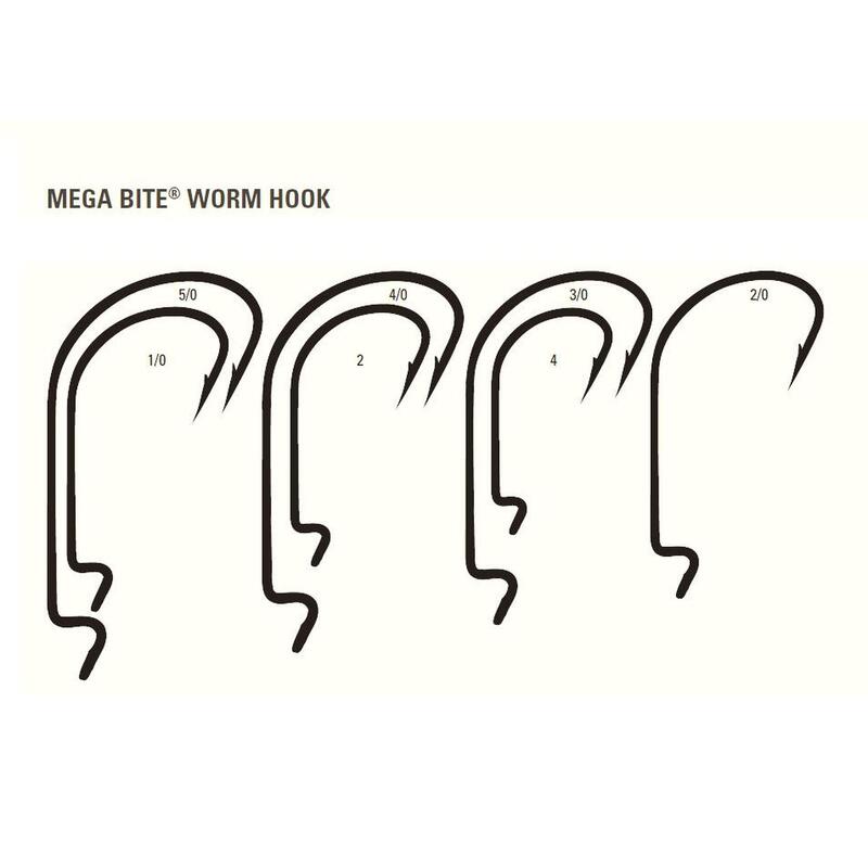 CARLIGE OFFSET MUSTAD MEGA BITE, NR 2, 10 BUC / PLIC