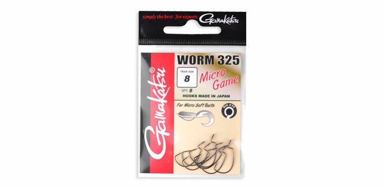 Gamakatsu Worm 325 Micro Game - 8 Offset Haken 4/4
