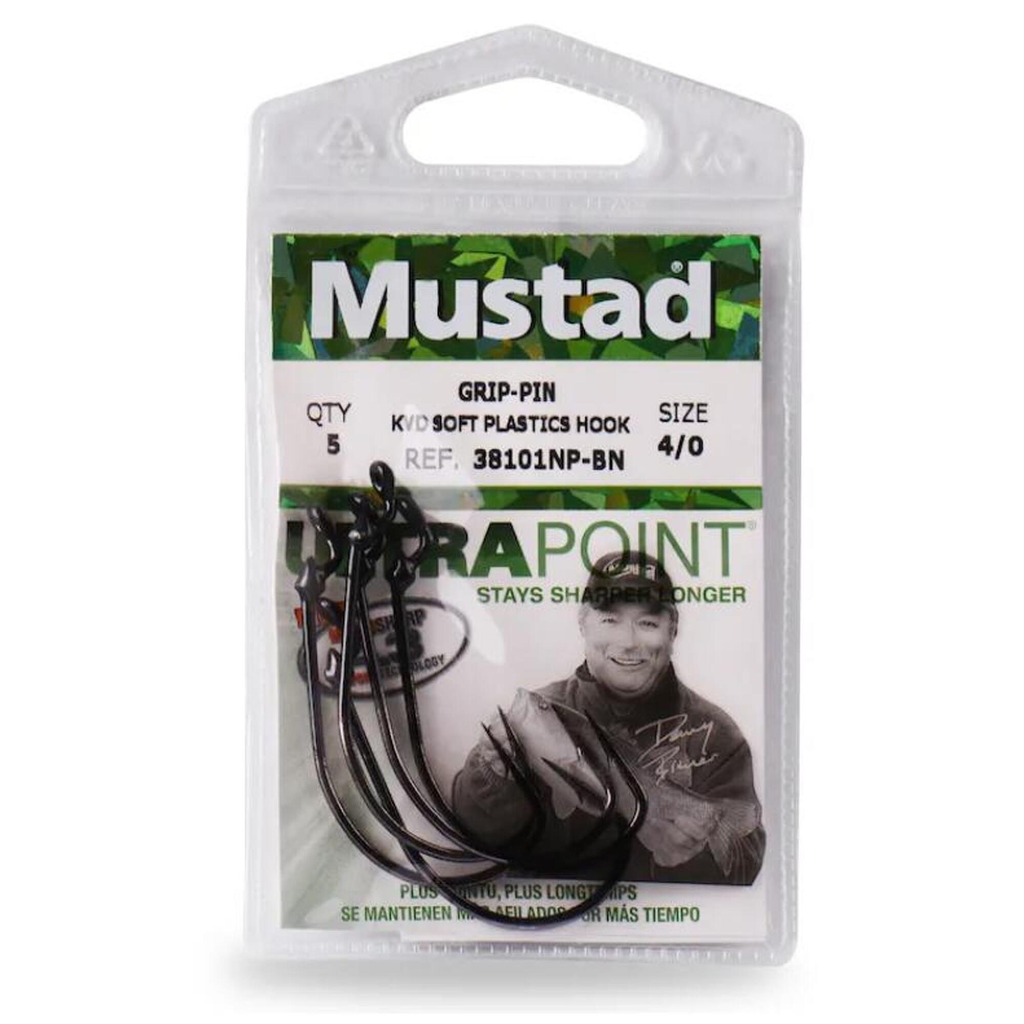 CARLIGE OFFSET MUSTAD ULTRAPOINT BLN GRIP PIN 38101NPBN, NR 2/0, 5 BUC / PLIC