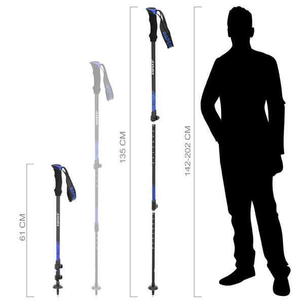 Lekkie Kije Trekkingowe Rapeks Trek Light 5/7