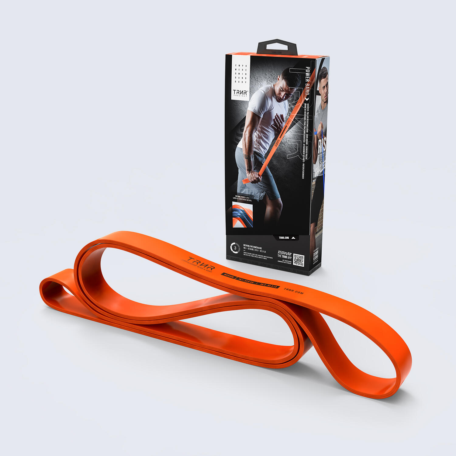 PWB3 POWER BAND Medium Resistance Band 18.1 37.6 kg Orange