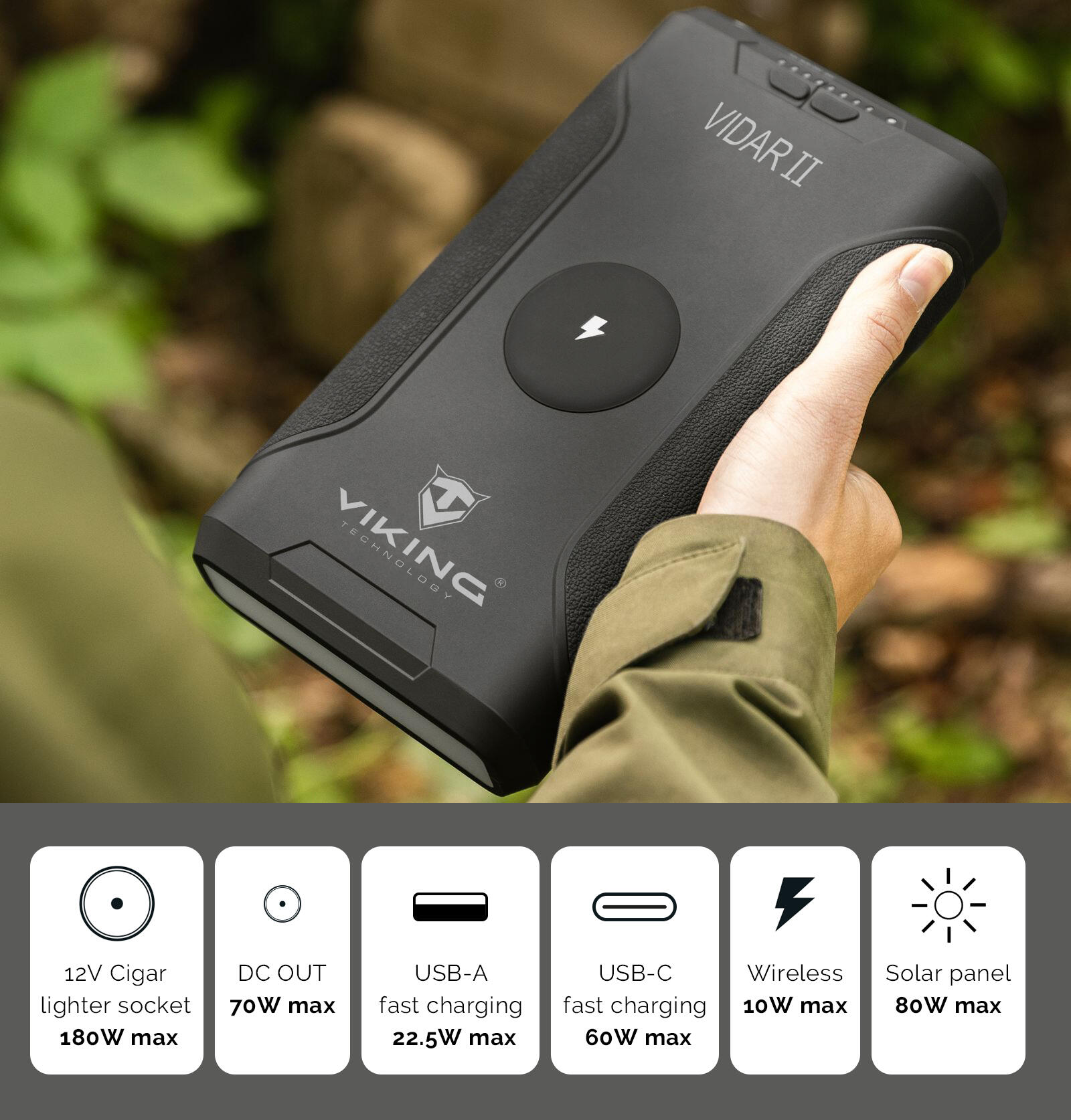 Outdoorová powerbanka Viking VIDAR II 3/7