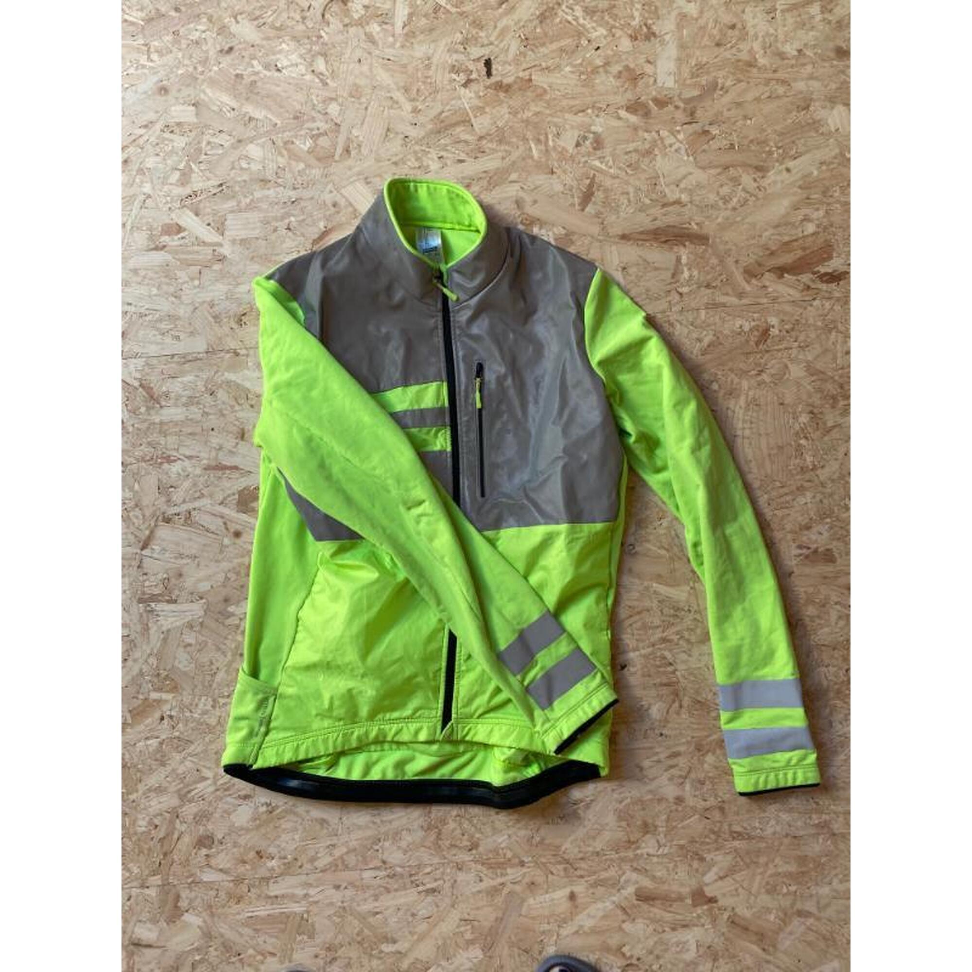 Entre Particuliers - Veste cycliste à manches longues - mi-saison 500 fluo