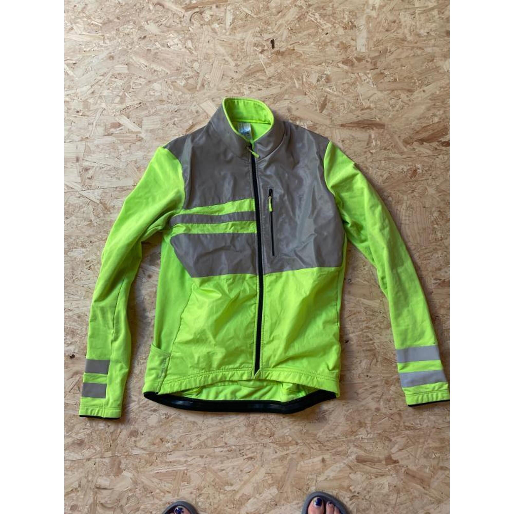 Entre Particuliers - Veste cycliste à manches longues - mi-saison 500 fluo