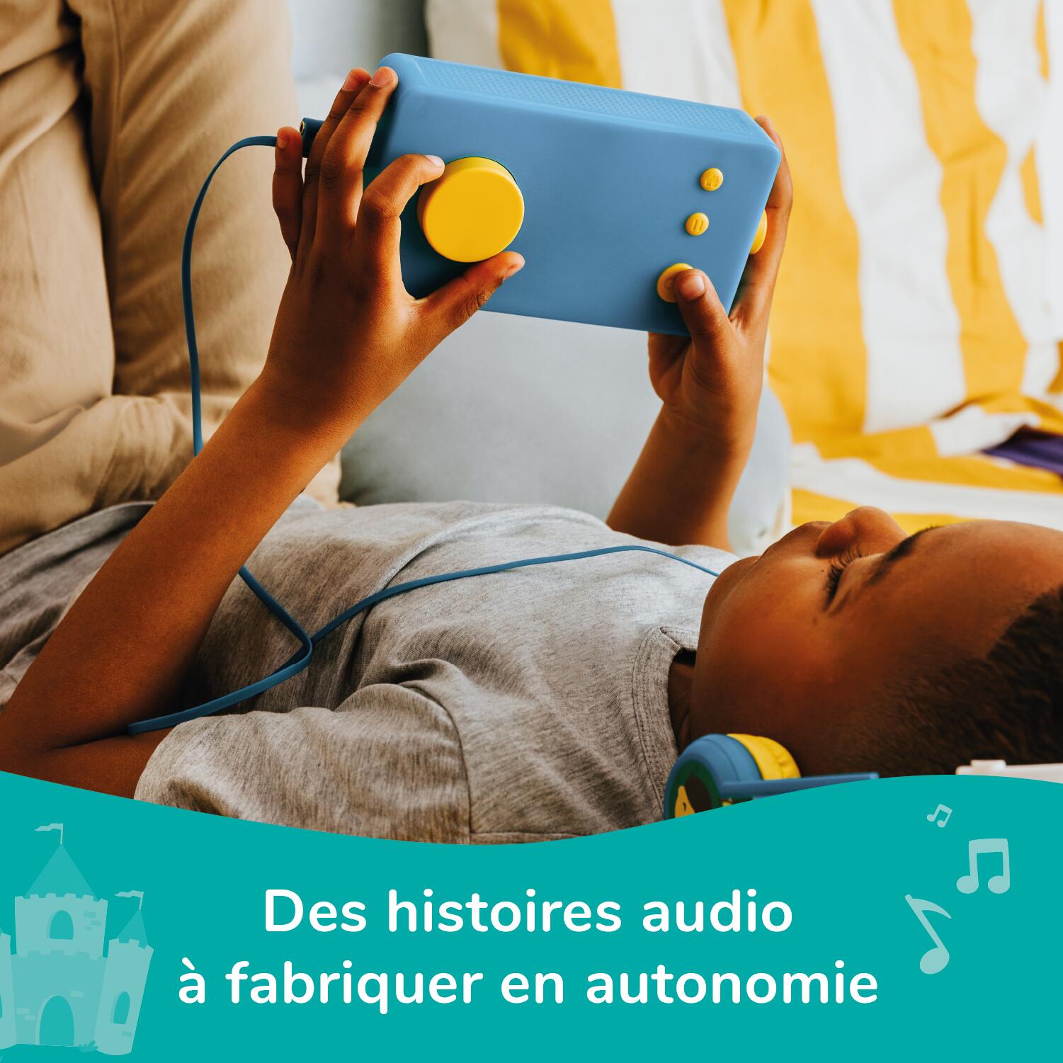 Lunii - Ma Fabrique à Histoires Bleue - Conteuse pour enfants de 3 à 8 ans 3/5