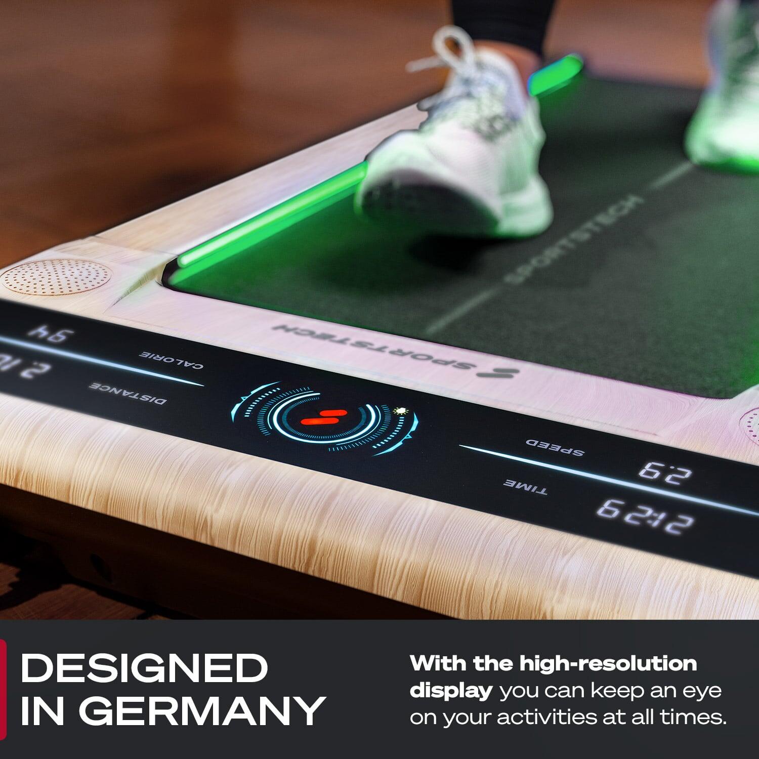 sWalk Walking Pad Laufband, 1-8 km/h Geschwindigkeit,LCD-Display 5/7