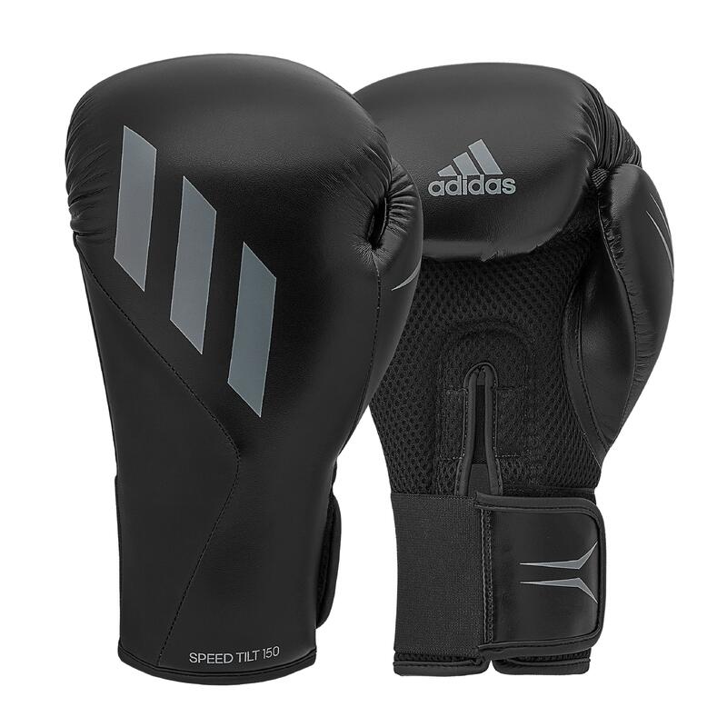 Adidas Gant de boxe « Speed Tilt 150 », 10 oz, Noir-Gris