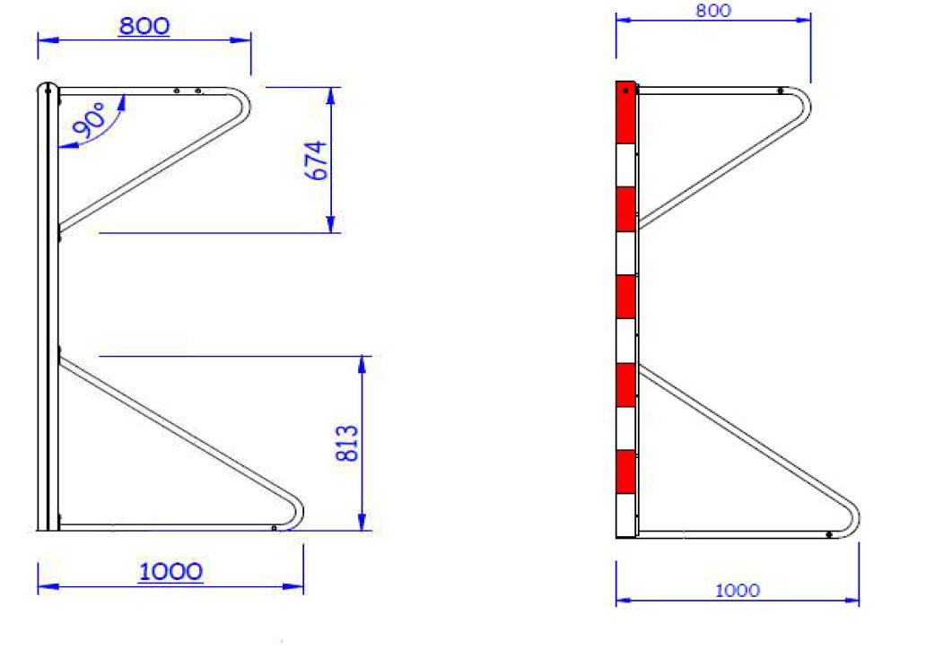 Concurrerend aluminium mobiel handbaldoel 3/3