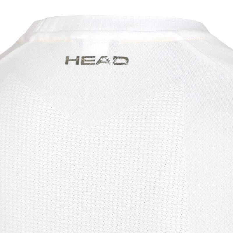 Camiseta Head Performance Blanco Imprimé 2/5