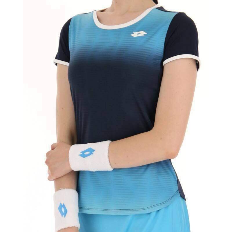 Camiseta Lotto Top IV Azul Degradado Mujer 3/5