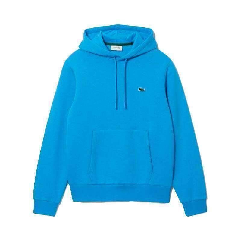 Lacoste Mens Fleece Hoodie Cotton Pullover Classic Fit Sportswear Hooded