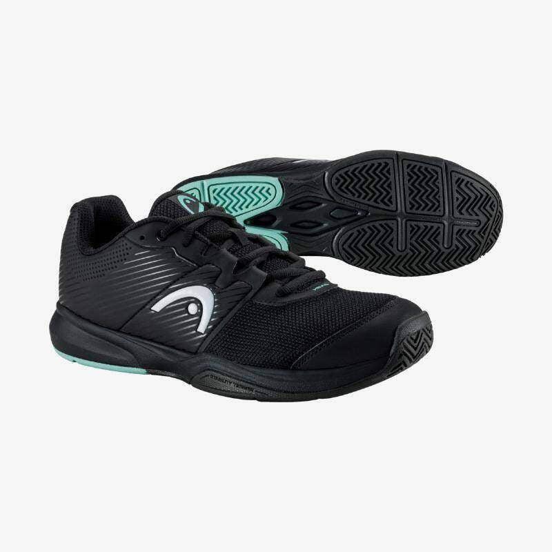 Zapatillas de Tenis Hombre Head Revolt Court Color Negro/Turquesa. Transpirables 3/6