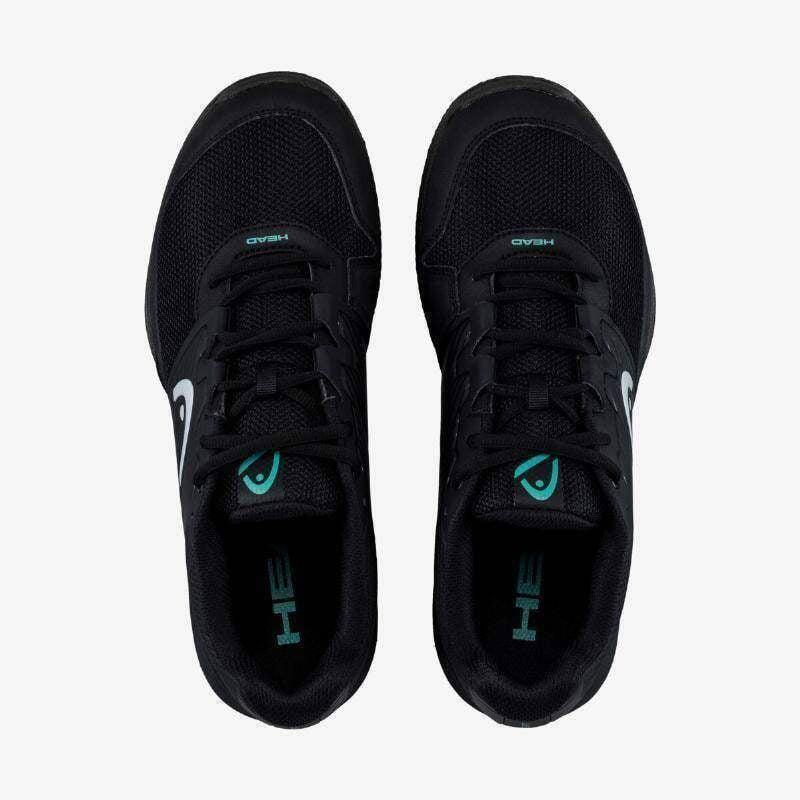 Zapatillas de Tenis Hombre Head Revolt Court Color Negro/Turquesa. Transpirables 2/6