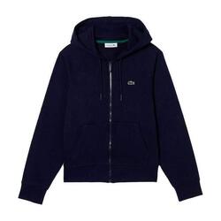 Sweat zippé à capuche Lacoste marine femme